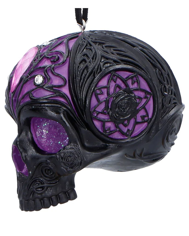 Jewelled Fate Totenkopf Hänge Ornament 6,5cm