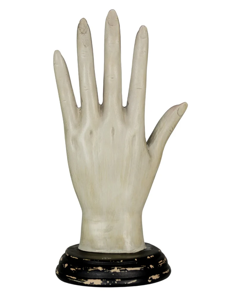 Palmistry Wahrsage Hand mit Vintage Sockel 20cm