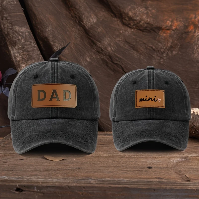 Vater-Sohn-Kappe Bestickt