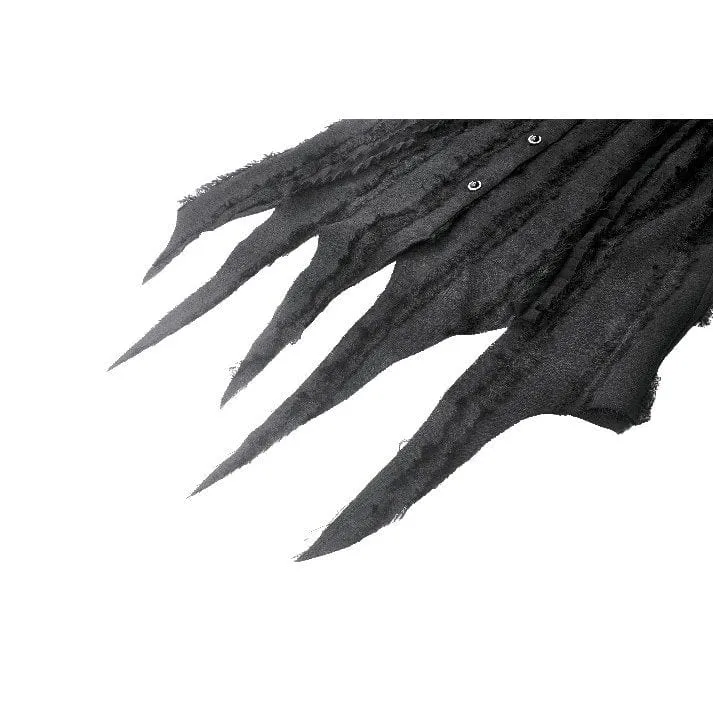 Gothic-Hemd mit unregelmäßigen, ungesäumten Puffärmeln für Damen