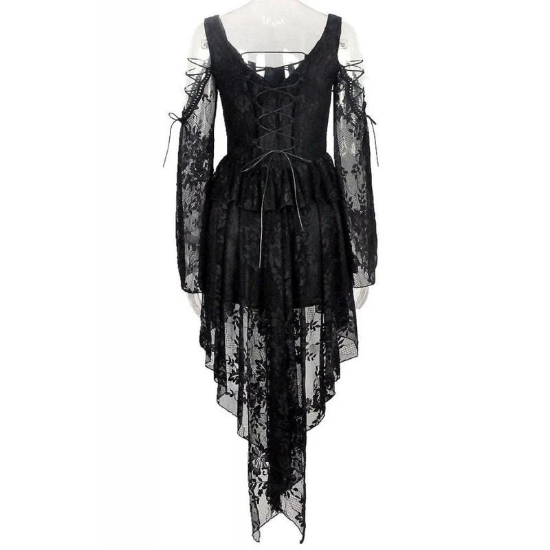 Frauen Lace Overlay Little Black Dress