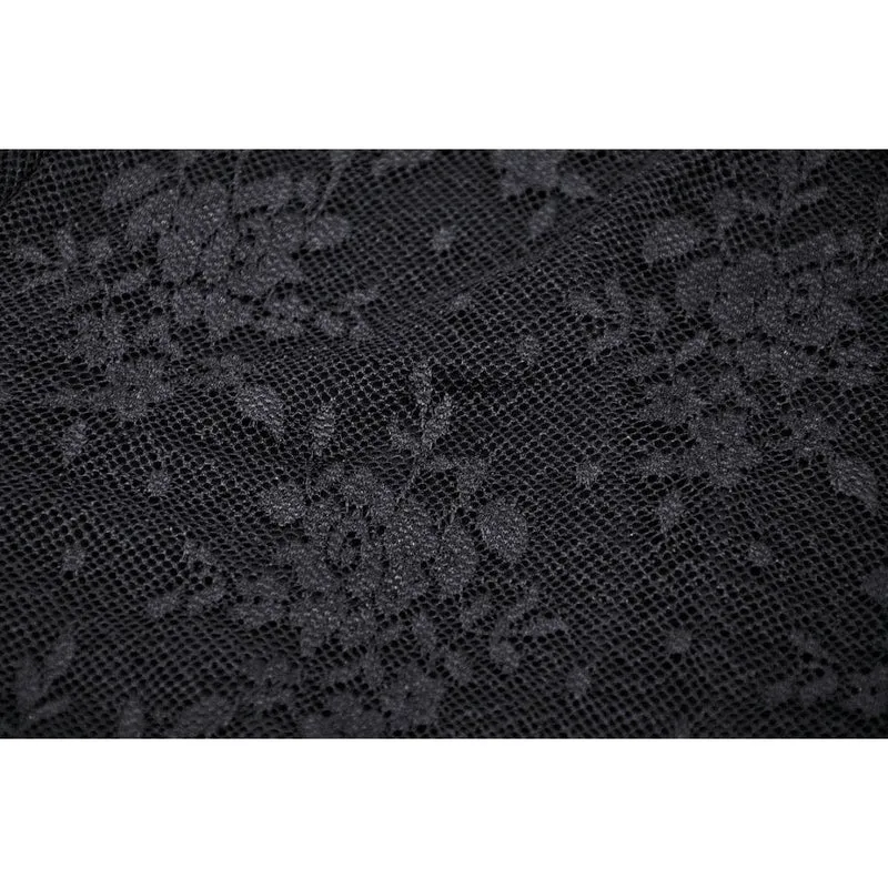 Ausgestellte Gothic-Leggings mit Spitzenspleiß für Damen
