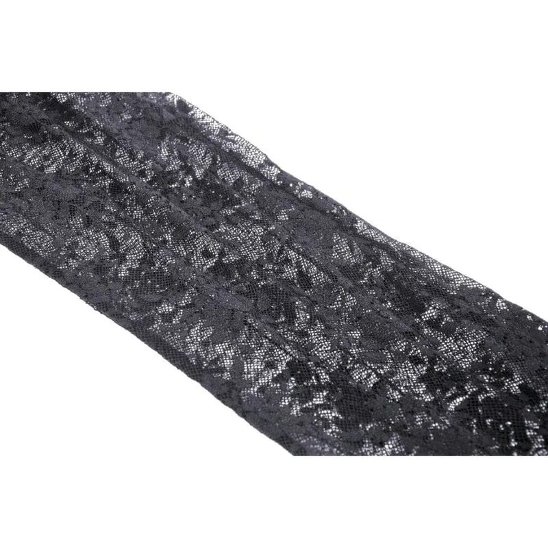Ausgestellte Gothic-Leggings mit Spitzenspleiß für Damen