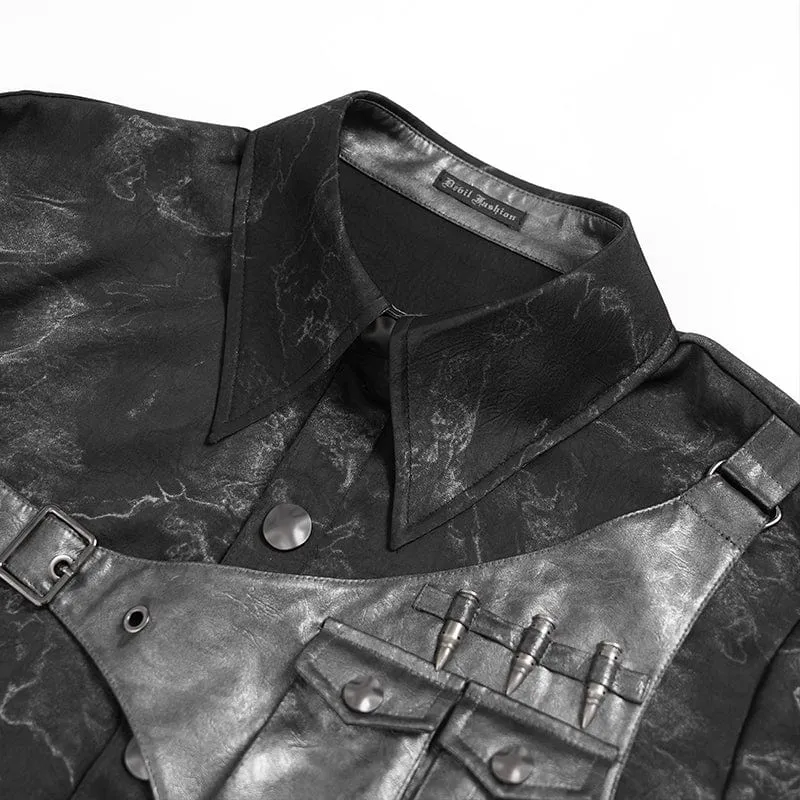 Herren-Hemd mit Punk-Print
