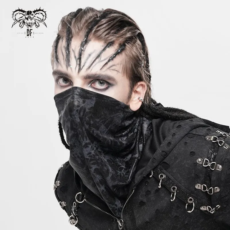 Herren-Maskenschal mit Punk-Print