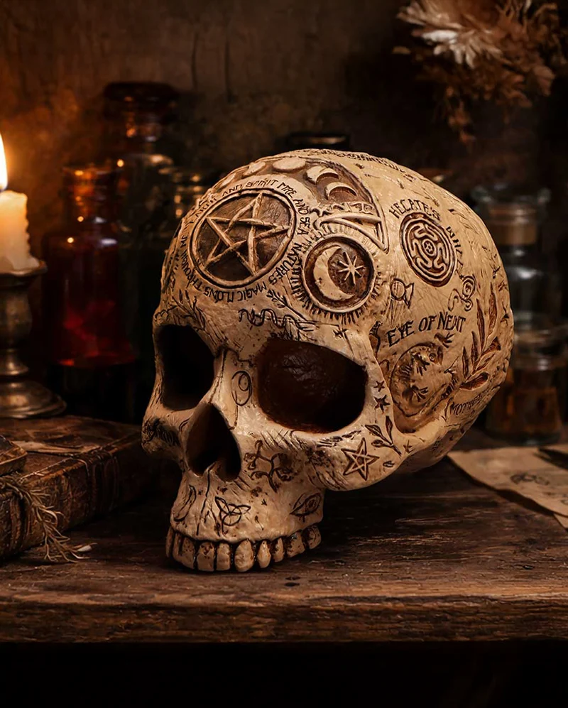 Apothecary Totenschädel 14cm