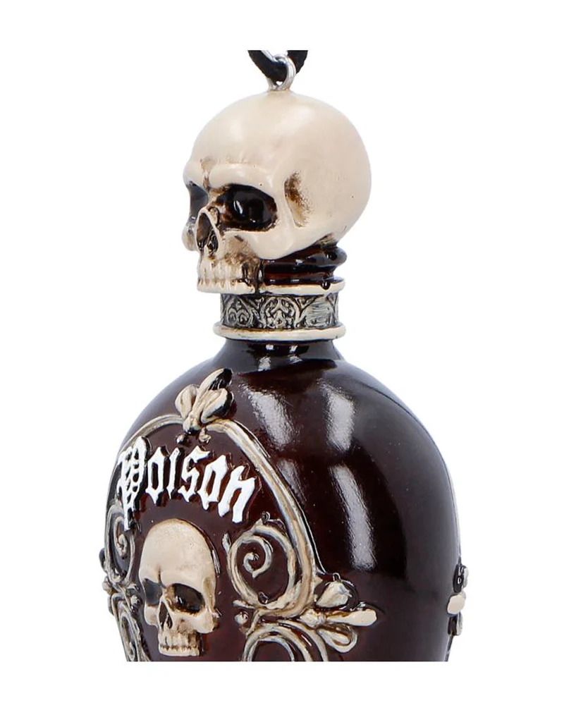 Gift Flasche mit Totenschädel Hänge Ornament 10cm