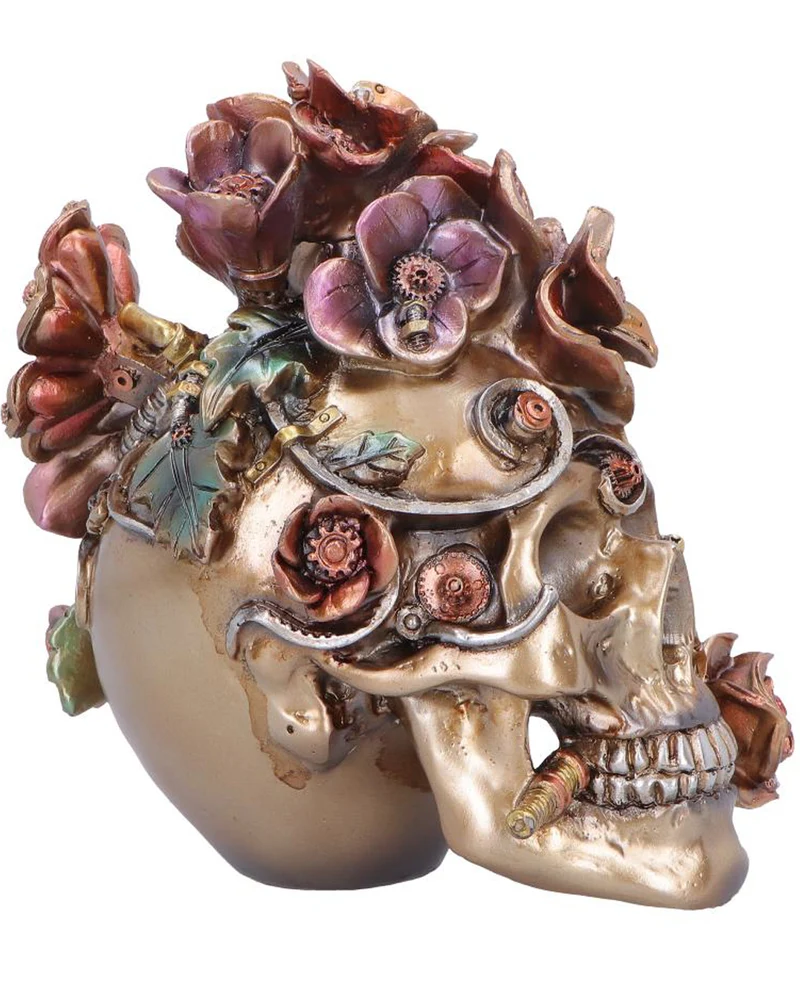 Clockwork Bloom Steampunk Totenschädel 16cm