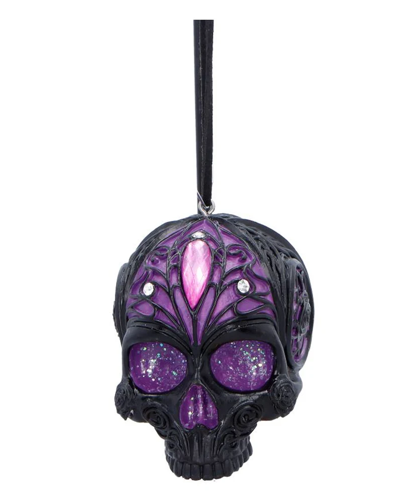Jewelled Fate Totenschädel Hänge Ornament 6,5cm