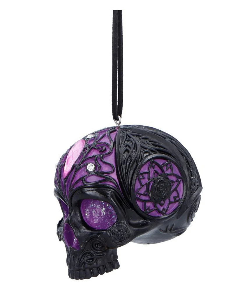 Jewelled Fate Totenschädel Hänge Ornament 6,5cm