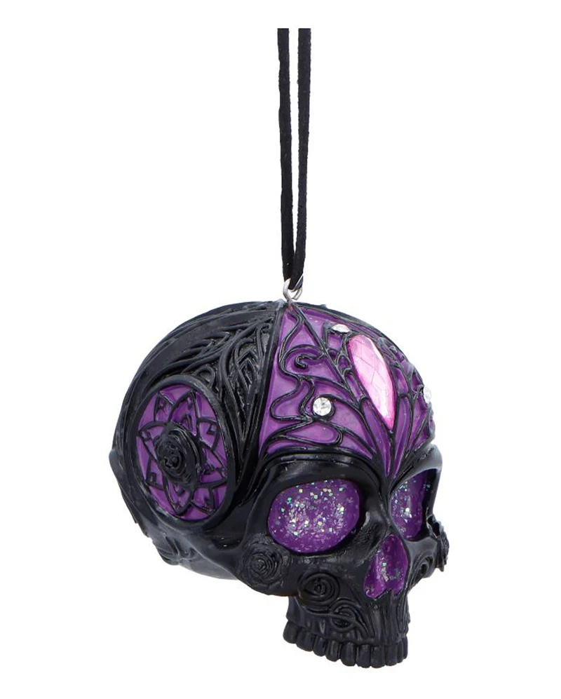 Jewelled Fate Totenschädel Hänge Ornament 6,5cm