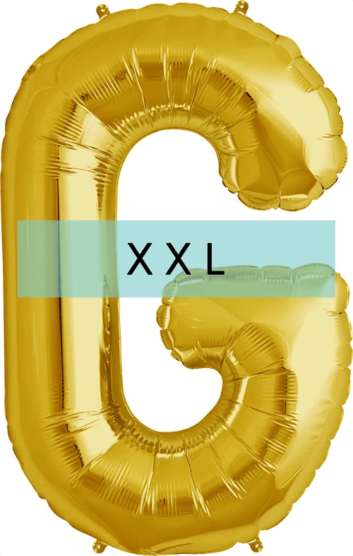 Buchstaben Ballon G XXL Gold