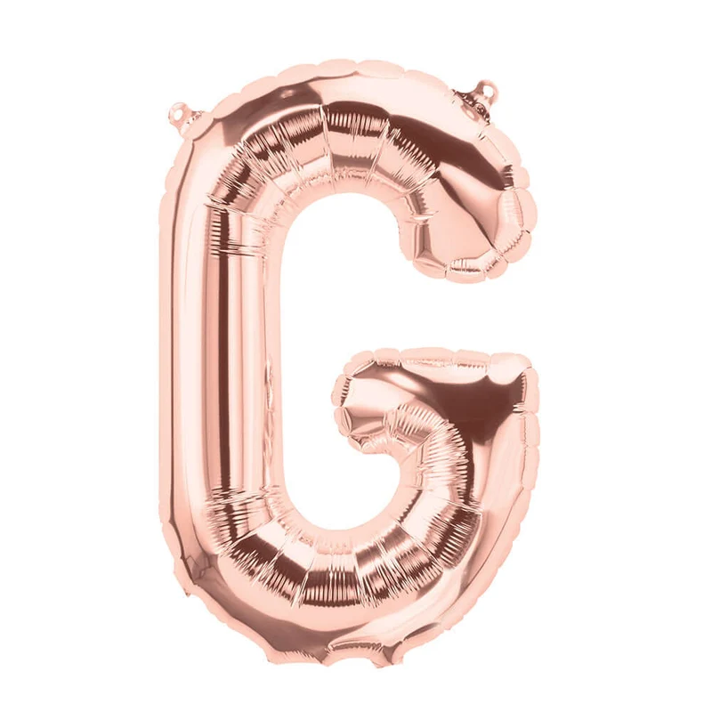 Buchstaben Ballon G Roségold
