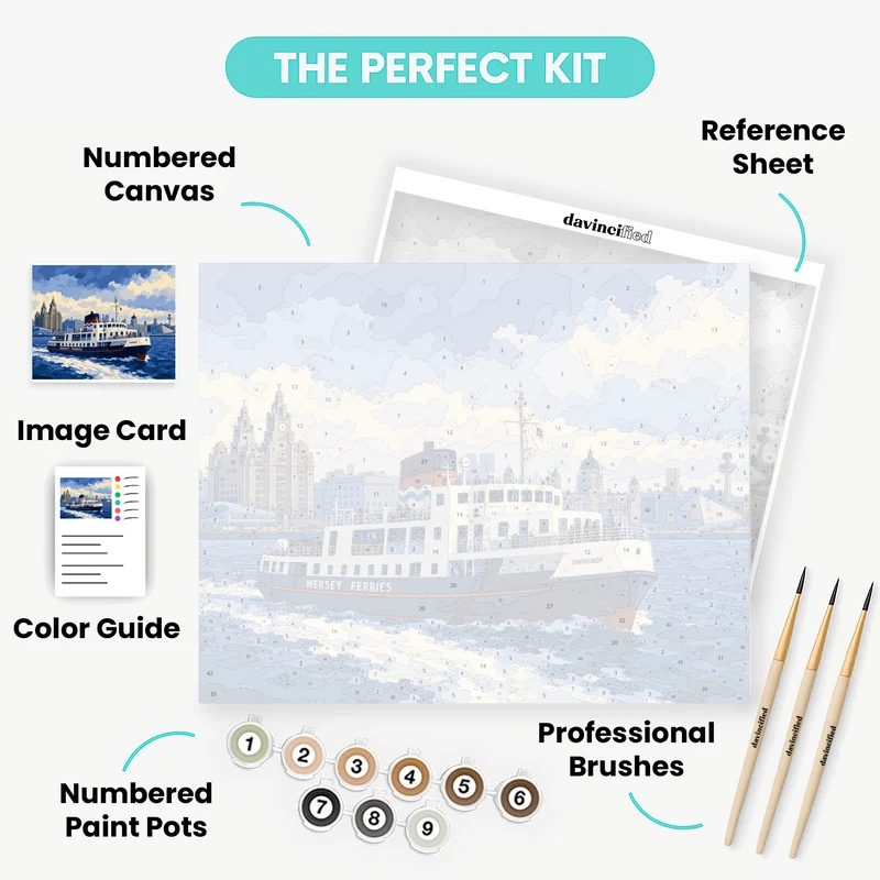 Snowdrop Ferry Crossing - Paint by Numbers Kit
