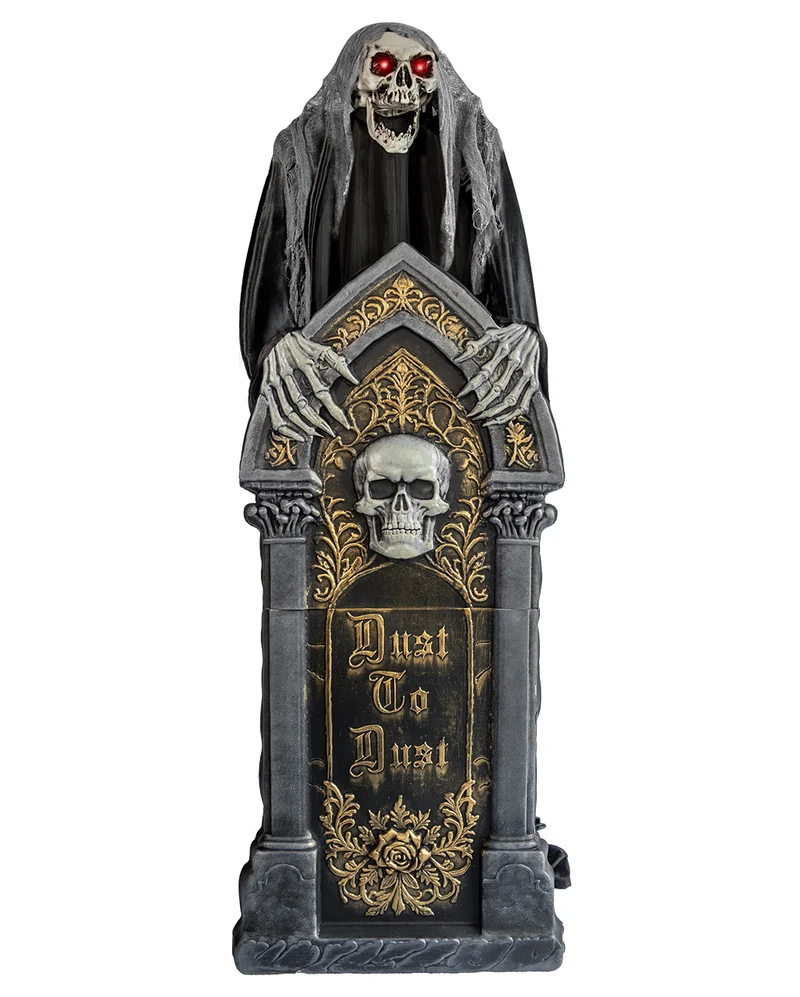 Hinter seinem Grabstein Heraufsteigender Fetzenreaper Animatronic 140cm