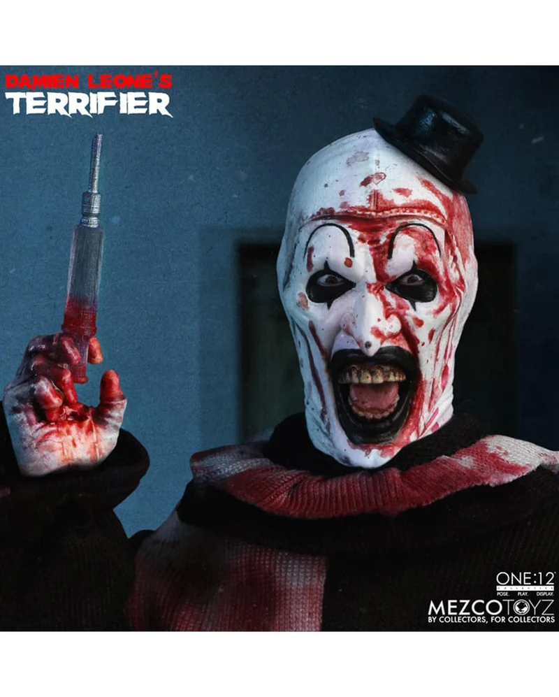 Mezco Terrifier One: 12 Collective Deluxe Art The Clown Figure 18cm