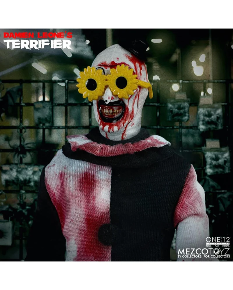 Mezco Terrifier One: 12 Collective Deluxe Art The Clown Figure 18cm