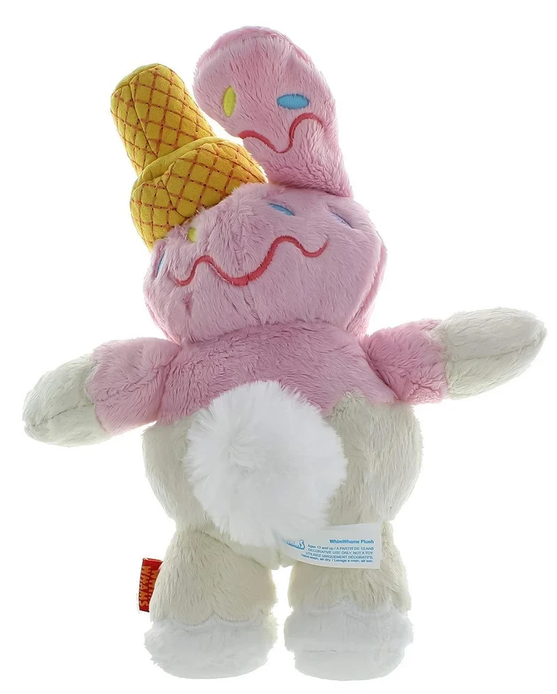 WhimWham 20cm Plüsch Häschen Eiswaffel Vampir