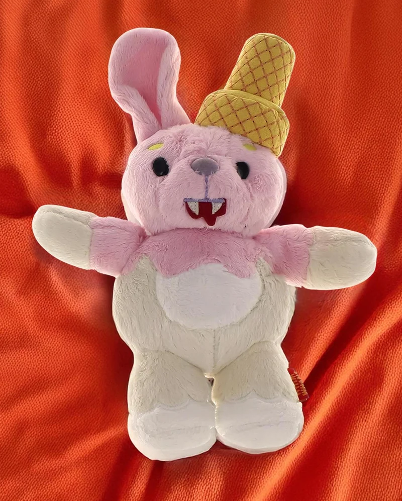 WhimWham 20cm Plüsch Häschen Eiswaffel Vampir