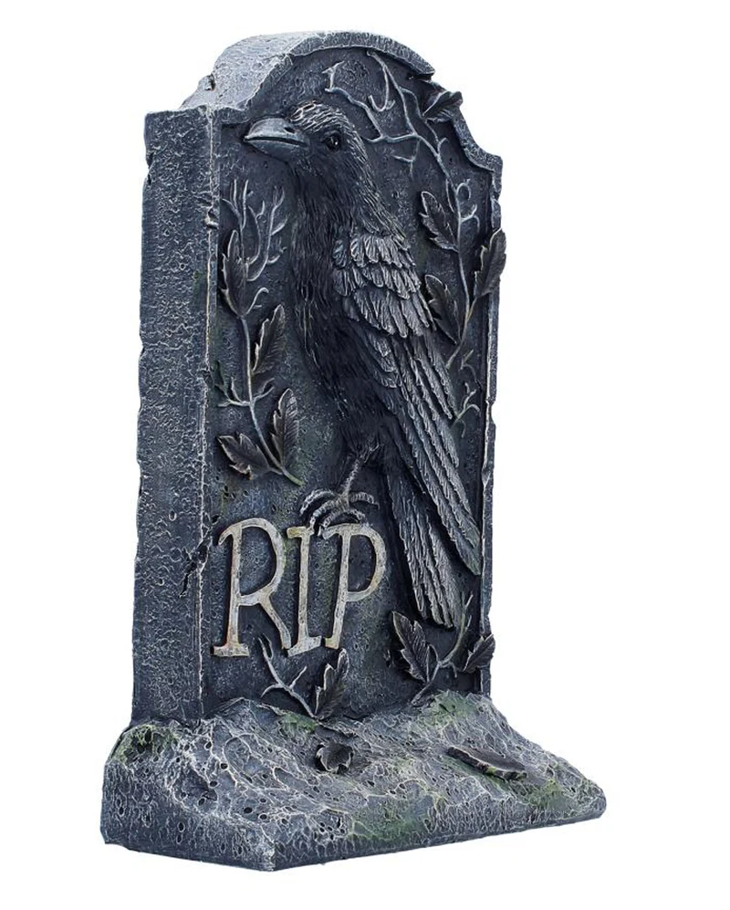 Raben Grabstein "The Last Perch" 25cm