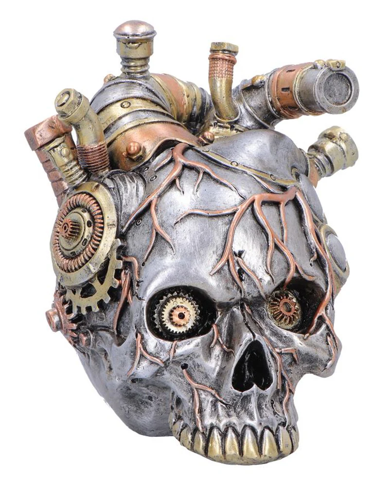 Cardiac Cranium Steampunk Totenschädel 17,5cm