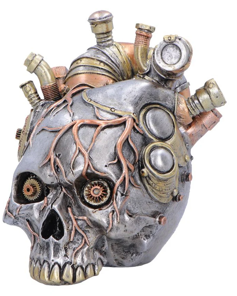 Cardiac Cranium Steampunk Totenschädel 17,5cm