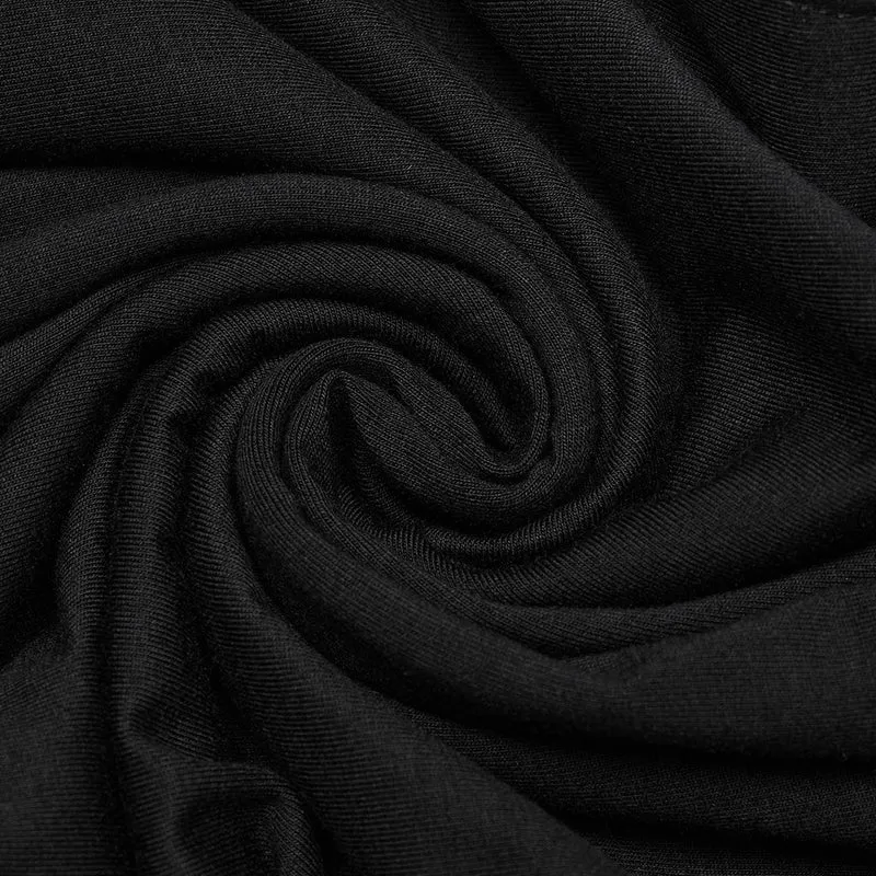 Transparente Punk-Mesh-Splice-Kapuzenpullover für Damen