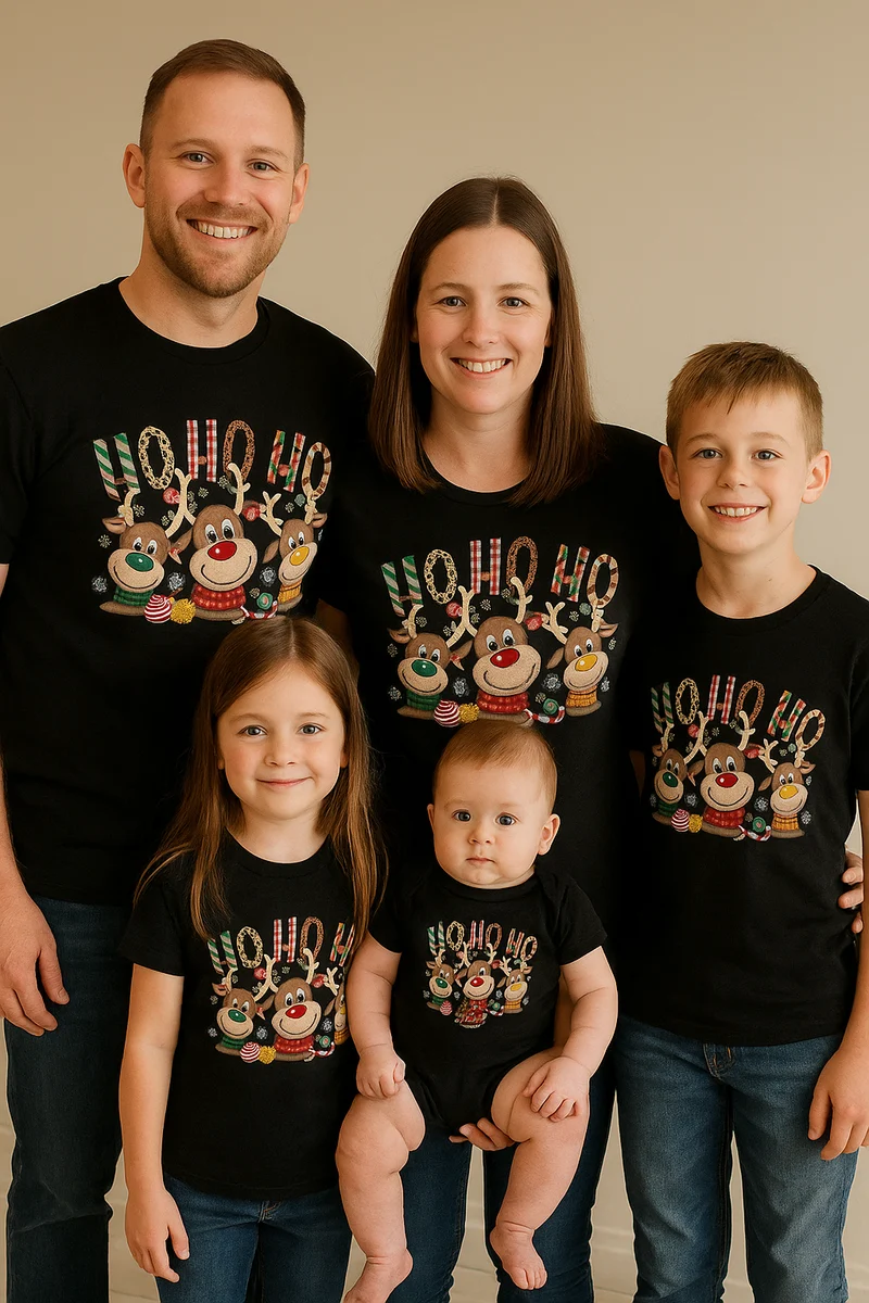 Family Christmas Shirts Reindeer
