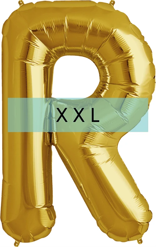 Buchstaben Ballon R XXL Gold