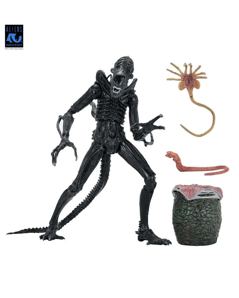 Aliens 40th Anniversary Warrior Xenomorph NECA Ultimate Action Figur 23cm