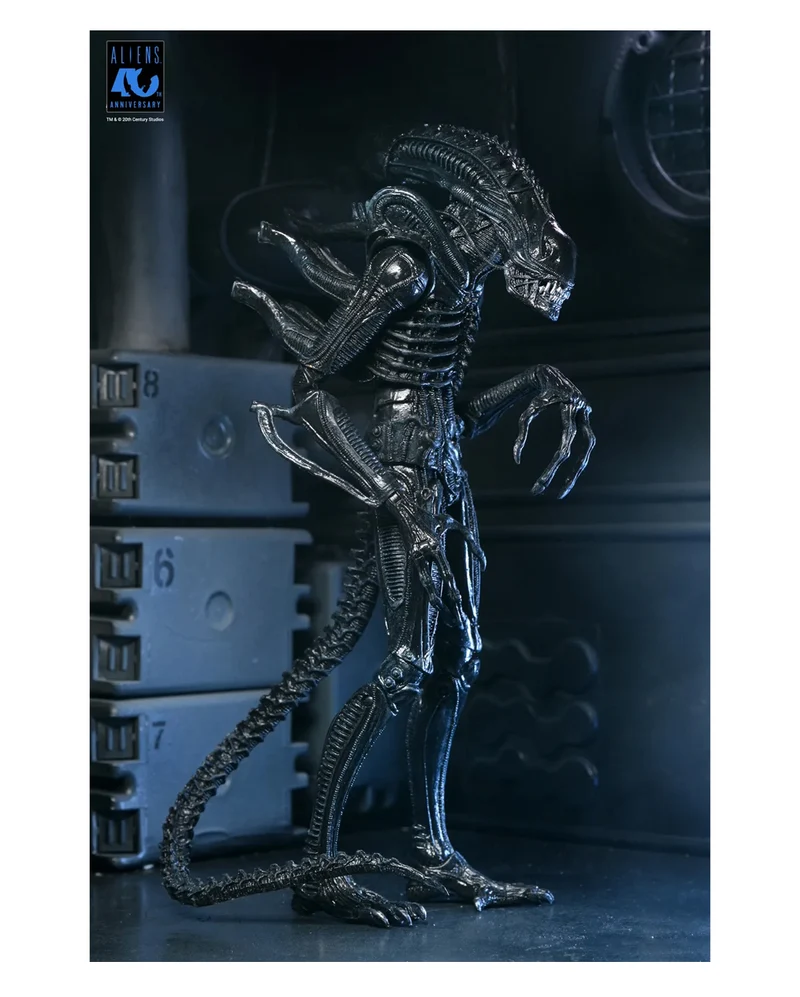 Aliens 40th Anniversary Warrior Xenomorph NECA Ultimate Action Figur 23cm
