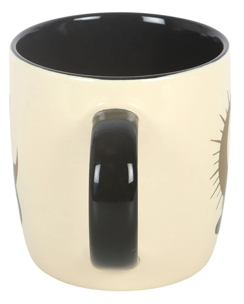 Keramik-Tasse mit sitzender Gothic Katze