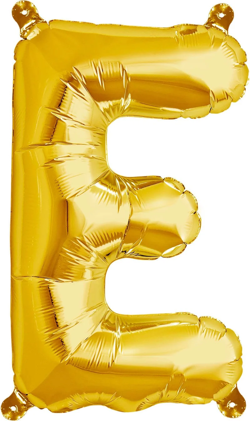 Buchstaben Ballon E Gold