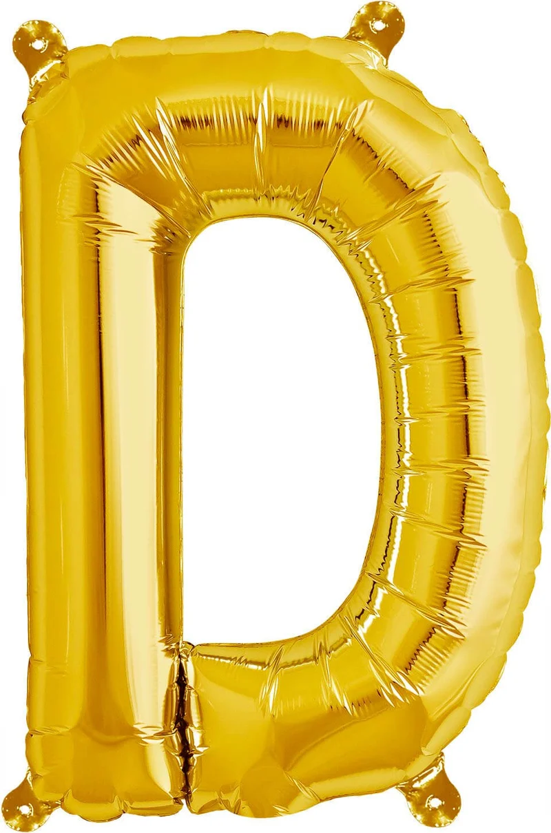 Buchstaben Ballon D Gold