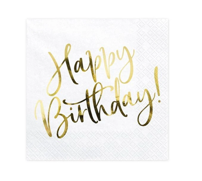 Servietten "Happy Birthday" 20 Stk.