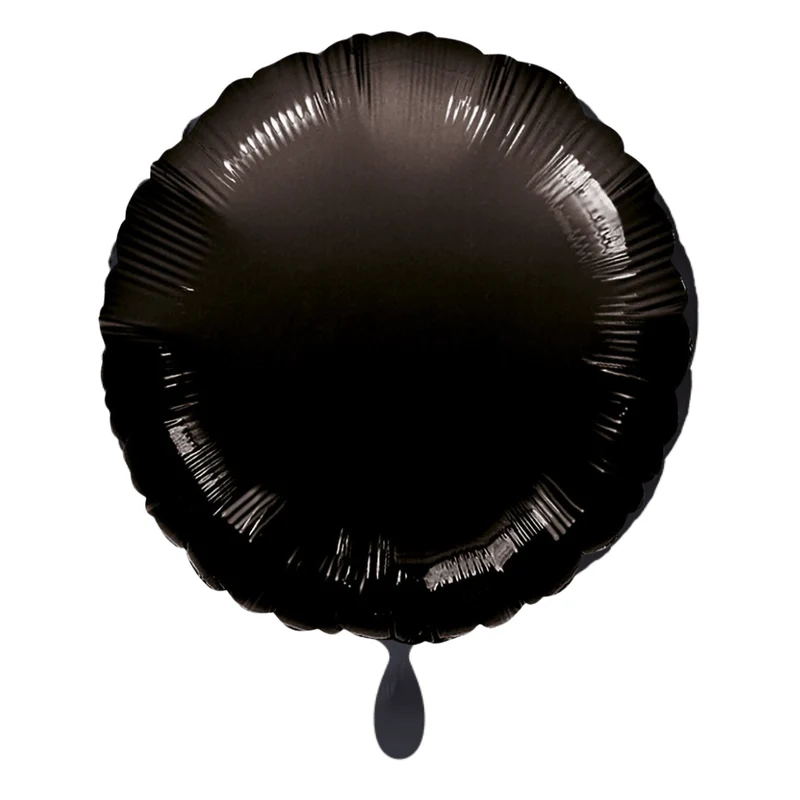 Rund-Folienballon Schwarz