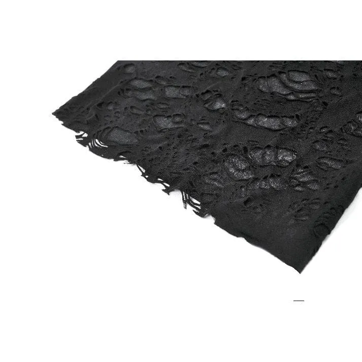 Punk-Tanktop mit zerrissenem asymmetrischem Saum für Damen