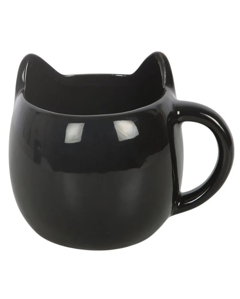 Schwarze Mystic Katzen Lieblingstasse 10cm