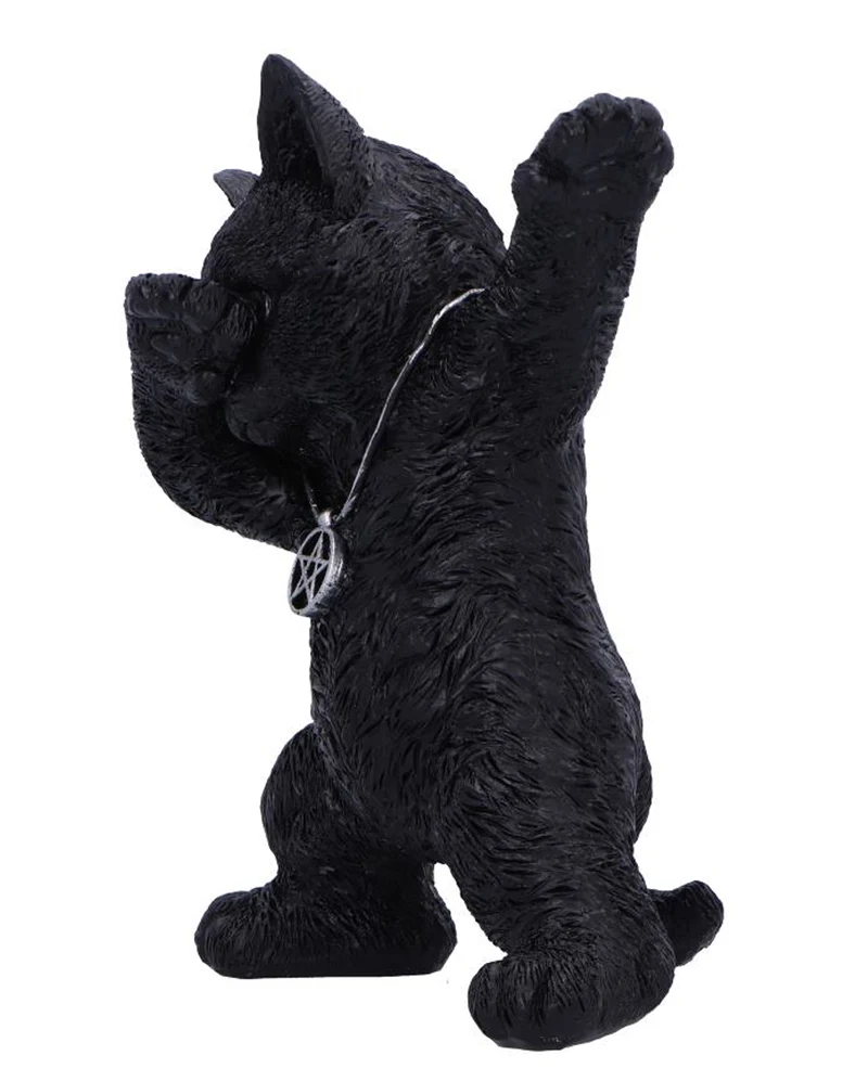Hex & Flex Schwarze Katzenfigur 13,5cm