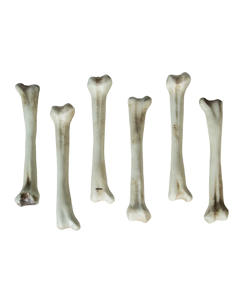 6-teiliges Knochen Set als Streudeko 18cm
