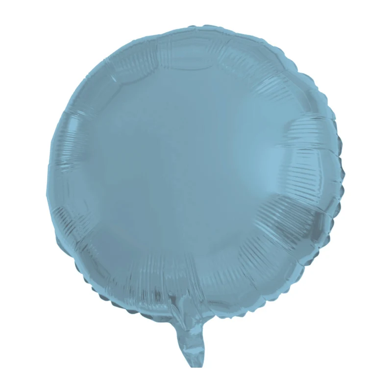 Rund-Folienballon Hellblau