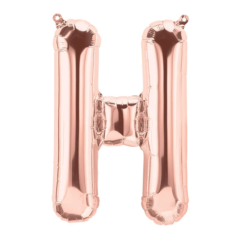 Buchstaben Ballon H Roségold