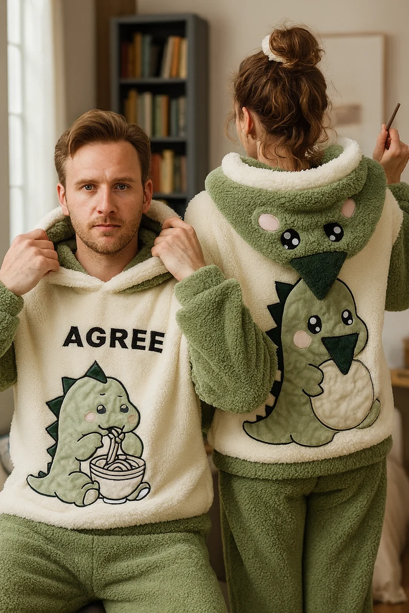 Pärchen Onesie Zwei Personen