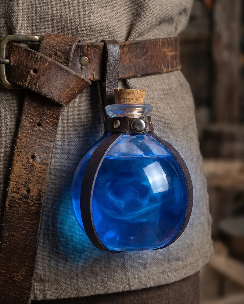 Liverollenspiel Zaubertrankflasche mit Gürtelschlaufe