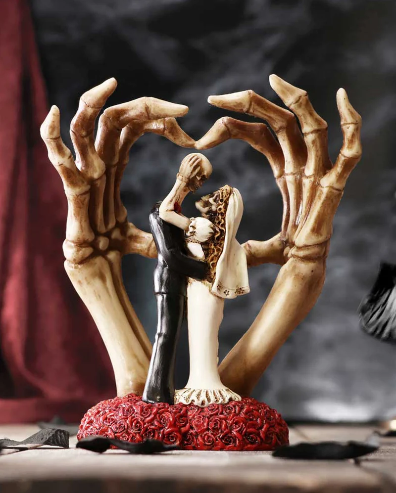 Skelett Hochzeitspaar "From This Day" 20cm