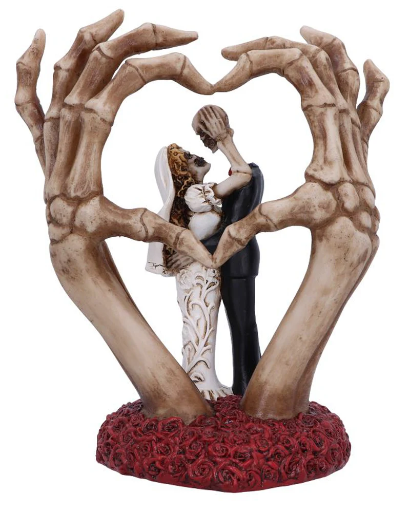 Skelett Hochzeitspaar "From This Day" 20cm