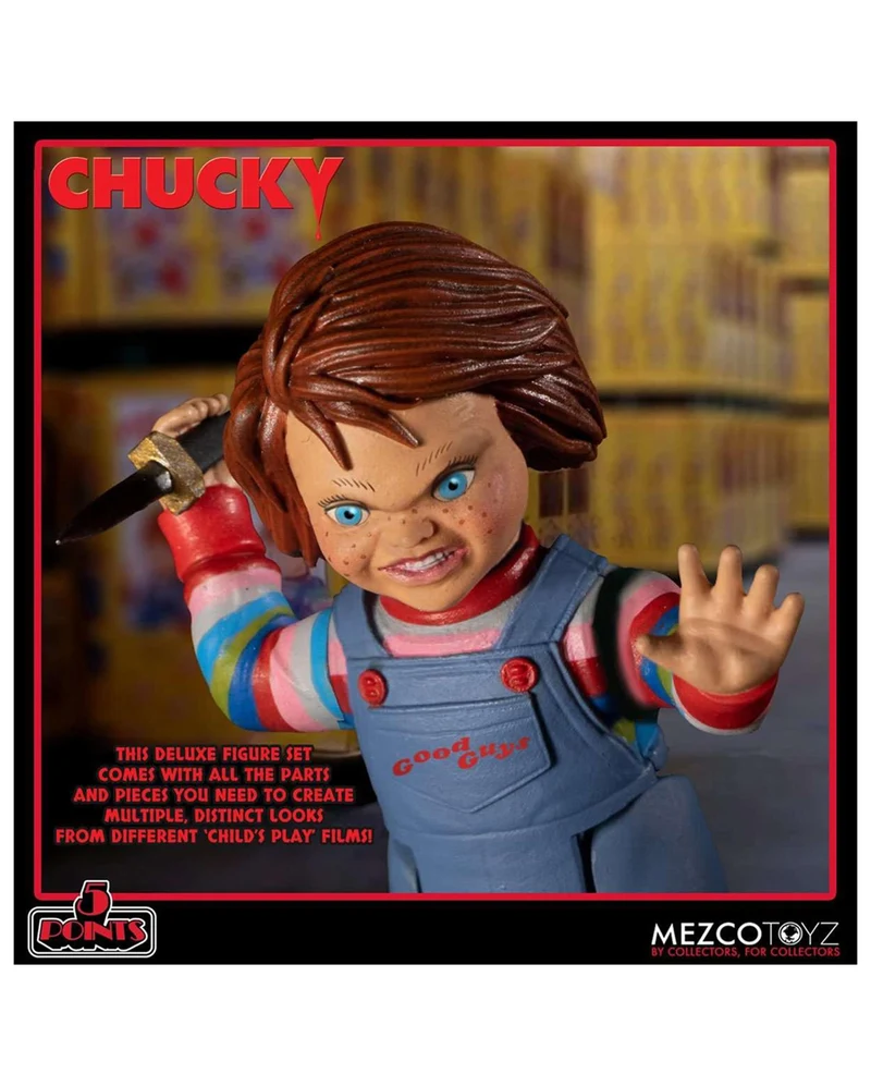Chucky Die Mörderpuppe Deluxe Set 18cm - Mezco Toys