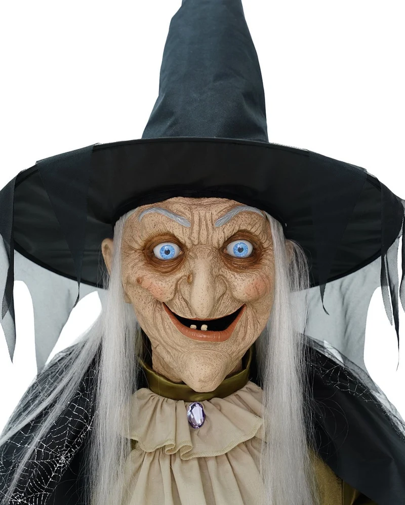 Madame Morbella Wahrsagende Hexe Halloween Animatronic 182cm