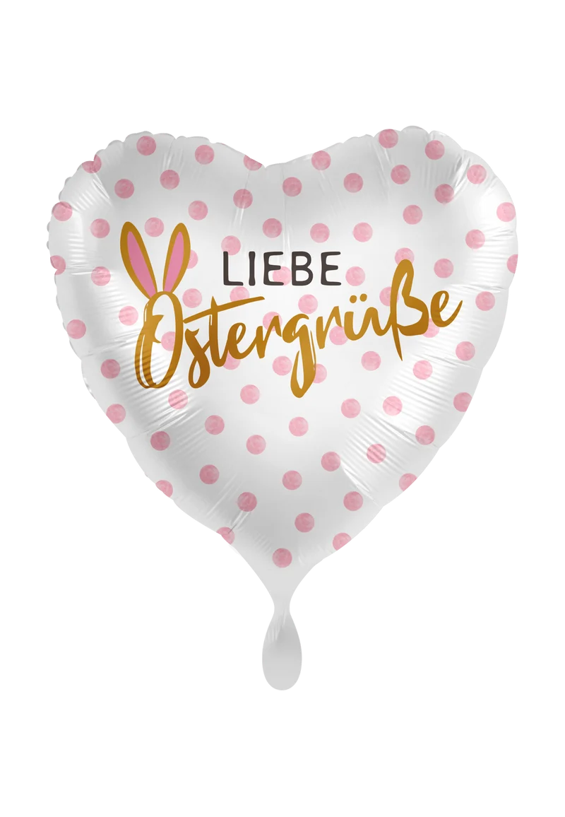 Herzballon "Liebe Ostergrüße"