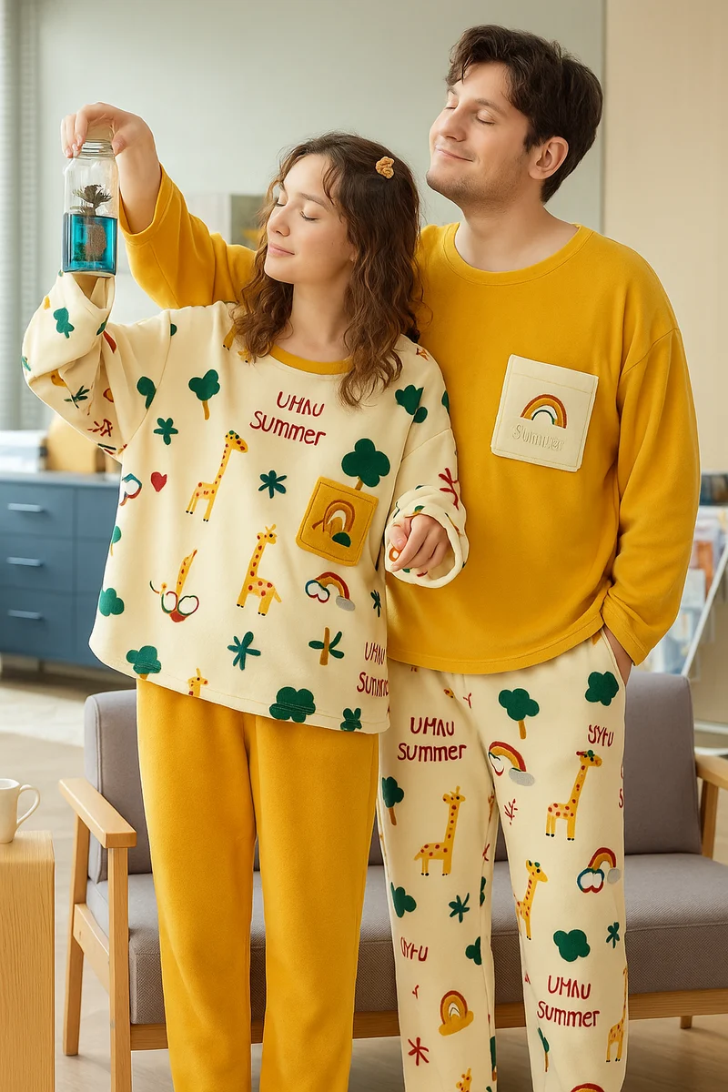 Regenbogen Matching Pyjamas Couple